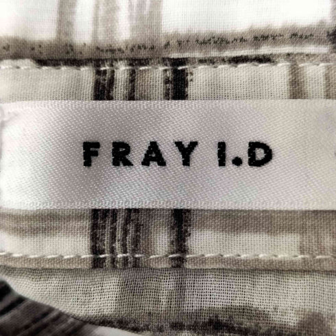 フレイアイディー FRAY I.D 25SS 2wayサテンストライププリントワンピース レディース JPN:0