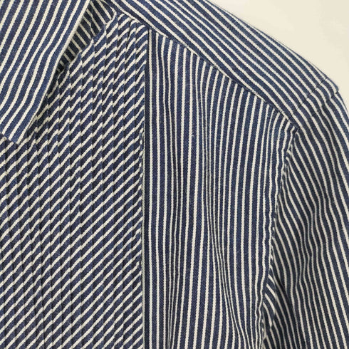 ファセッタズム FACETASM ヒッコリーストライプ プリーツシャツ PLEATS SHIRT メンズ JPN:4