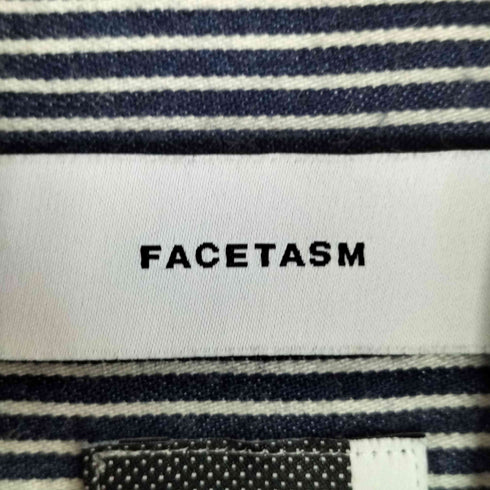 ファセッタズム FACETASM ヒッコリーストライプ プリーツシャツ PLEATS SHIRT メンズ JPN:4