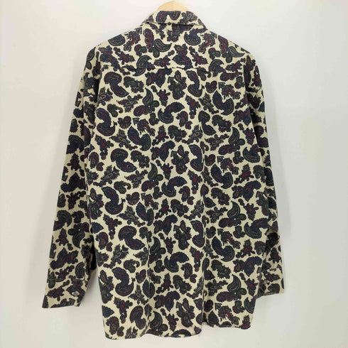 FRANK 80-90S USA製 ペイズリー柄 ボタンダウン L/S シャツ メンズ import:L