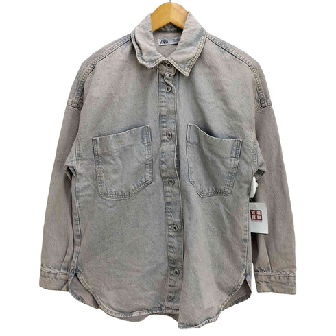 ザラ ZARA デニムシャツジャケット レディース import:S