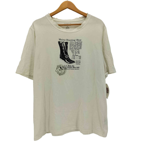 エルエルビーン L.L.Bean ビーンブーツ プリント クルーネック S/S Tシャツ メンズ import:XL