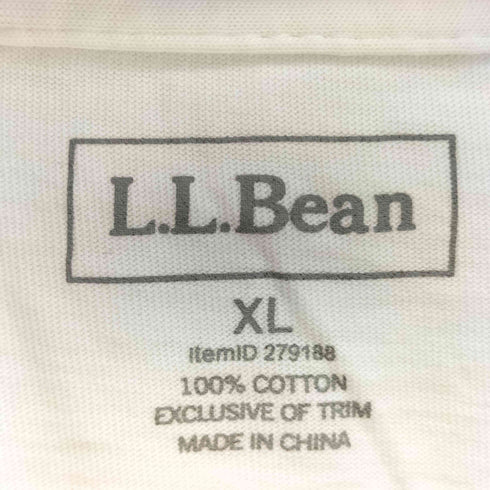 エルエルビーン L.L.Bean ビーンブーツ プリント クルーネック S/S Tシャツ メンズ import:XL
