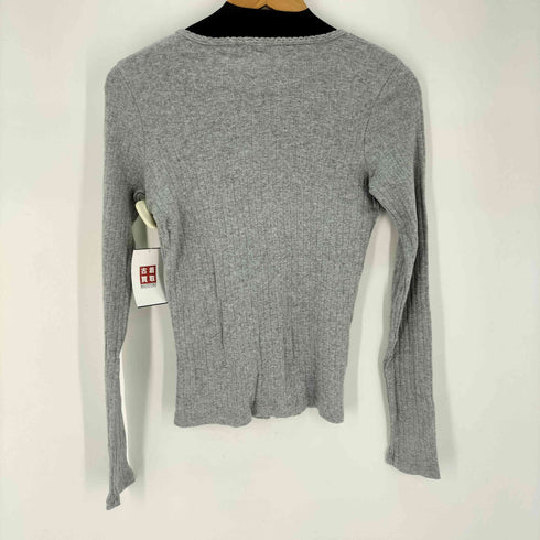 Brandy Melville リブ編み カーディガン レディース 160/84A