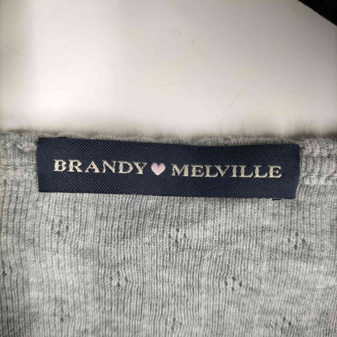 Brandy Melville リブ編み カーディガン レディース 160/84A