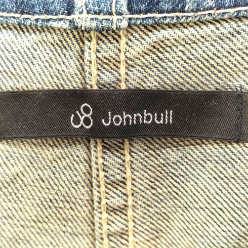 ジョンブル Johnbull デニム サロペット エプロン ミニ ジャンパー スカート レディース S
