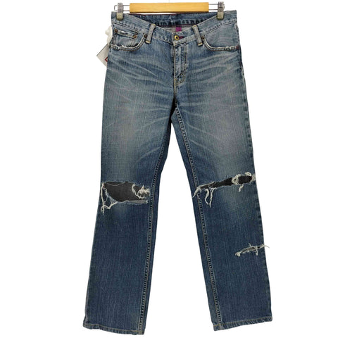 リーバイス Levis 00S 502 パープルパッケージ ダメージ加工 ストレート デニム パンツ メンズ W31 L33