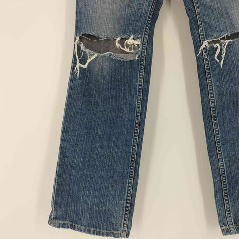 リーバイス Levis 00S 502 パープルパッケージ ダメージ加工 ストレート デニム パンツ メンズ W31 L33
