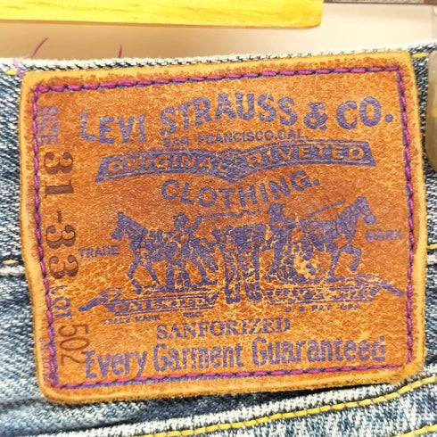 リーバイス Levis 00S 502 パープルパッケージ ダメージ加工 ストレート デニム パンツ メンズ W31 L33
