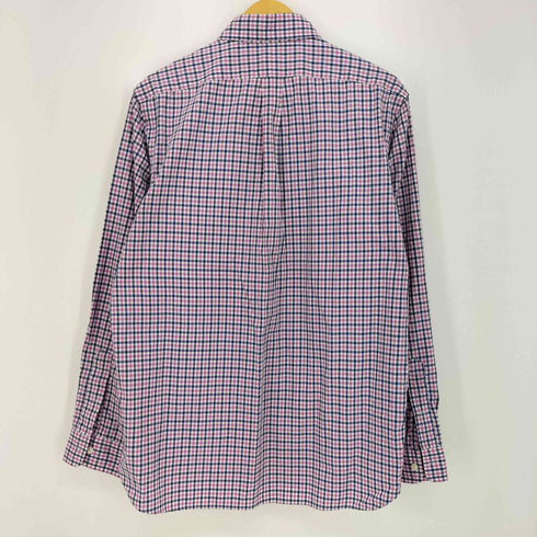 ラルフローレン RALPH LAUREN 現行タグ LUXURY OXFORD チェック ポニー刺繍 L/S ボタンダウンシャツ メンズ import:L