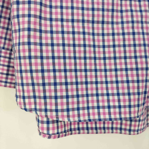 ラルフローレン RALPH LAUREN 現行タグ LUXURY OXFORD チェック ポニー刺繍 L/S ボタンダウンシャツ メンズ import:L