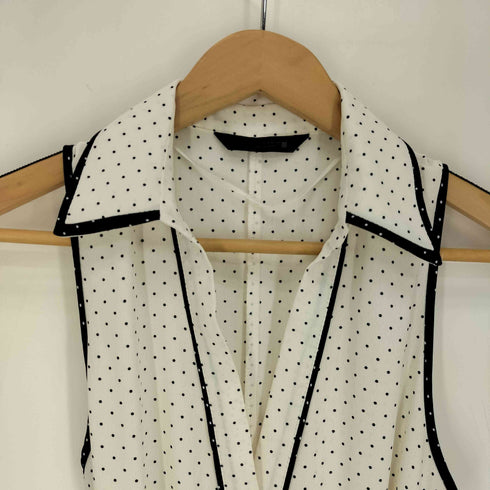 ザラ ZARA ドット柄 ミディアム丈 シャツ ワンピース レディース import:S
