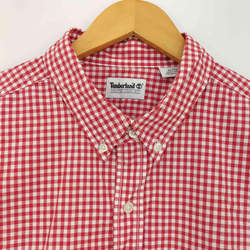 ティンバーランド Timberland ギンガムチェック シングルポケット L/S ボタンダウンシャツ メンズ import:XL