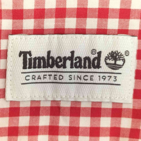 ティンバーランド Timberland ギンガムチェック シングルポケット L/S ボタンダウンシャツ メンズ import:XL