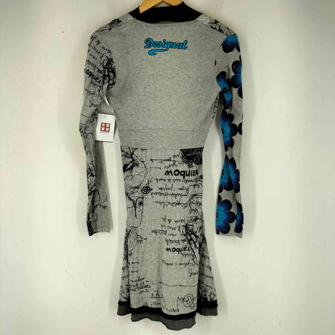 デシグアル Desigual 総柄 Vネック ワンピース レディース import:S