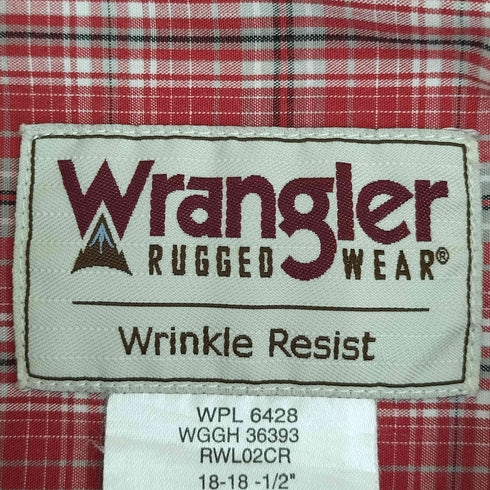 ラングラー Wrangler チェック フロントダブルポケット L/S ボタンダウンシャツ メンズ import:XXL