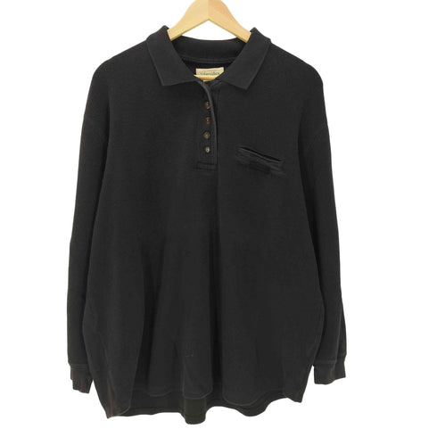セントジョンズベイ STJOHNS BAY 90S USA製 OLD コットン L/S パイル ポロ シャツ カットソー メンズ import:L