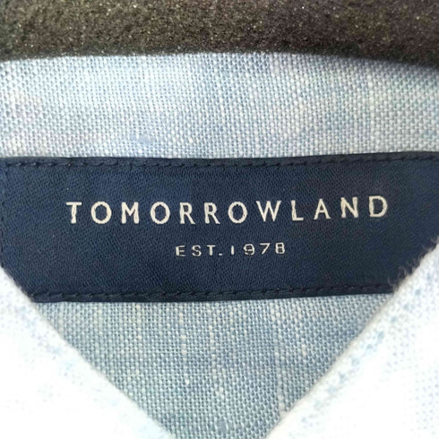 トゥモローランド TOMORROWLAND バンドカラー リネンシャツ メンズ import:S