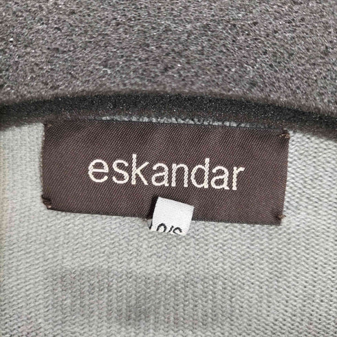 eskandar 00S スコットランド製 平面カーディガン シルク100 メンズ import:S