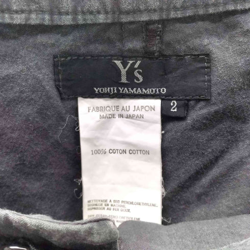 ワイズ Ys ピグメントダイ コットン ストレート パンツ レディース JPN:2