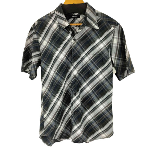 コムサイズム COMME CA ISM 開襟 S/S ポケットチェックシャツ メンズ import:L