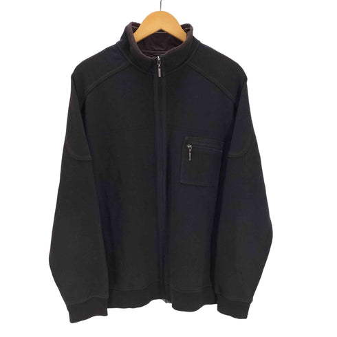 TRAVEL SMITH 90-00S コットン ポリ ハイネック ジップアップ スウェット メンズ import:L