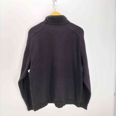 TRAVEL SMITH 90-00S コットン ポリ ハイネック ジップアップ スウェット メンズ import:L