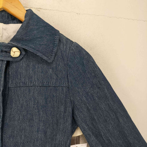 ドレステリア DRESSTERIOR クルミボタン リネン混 ステンカラーコート レディース JPN:38