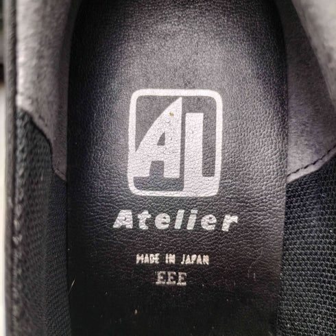 ATELIER エナメル レザー 切替 スリッポン レディース JPN:24
