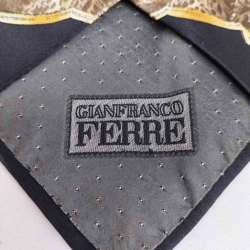 ジャンフランコフェレ GIANFRANCO FERRE デザインプリント シルク ネクタイ メンズ