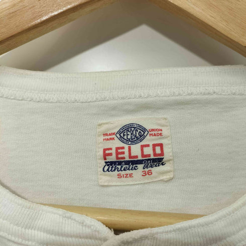 フェルコ FELCO S/S HENLEY NECK POCKET-T U.S COTTON OPEN END JERSEY メンズ 36