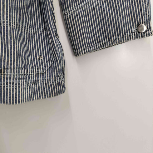 ローレンジーンズカンパニー LAUREN JEANS COMPANY 00S ストライプ ファイヤーマンジャケット レディース import:L