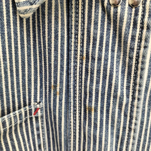 ローレンジーンズカンパニー LAUREN JEANS COMPANY 00S ストライプ ファイヤーマンジャケット レディース import:L