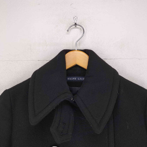 ラルフローレン RALPH LAUREN CASHMERE&WOOL カシミヤ混 ウールピーコート レディース JPN:11号