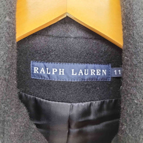 ラルフローレン RALPH LAUREN CASHMERE&WOOL カシミヤ混 ウールピーコート レディース JPN:11号