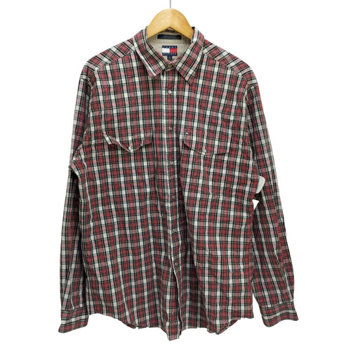 トミーヒルフィガー TOMMY HILFIGER L/S ウエスタンチェックシャツ メンズ import:L