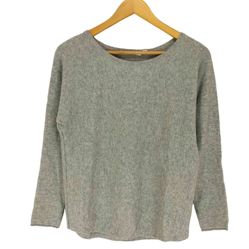 ユニクロ UNIQLO CASHMERE カシミヤ100% ボートネックセーター レディース JPN:L