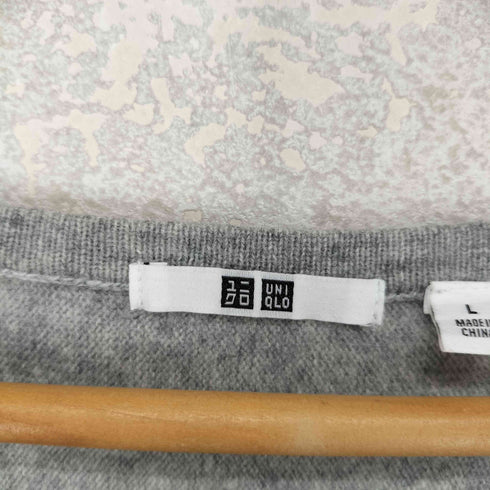ユニクロ UNIQLO CASHMERE カシミヤ100% ボートネックセーター レディース JPN:L