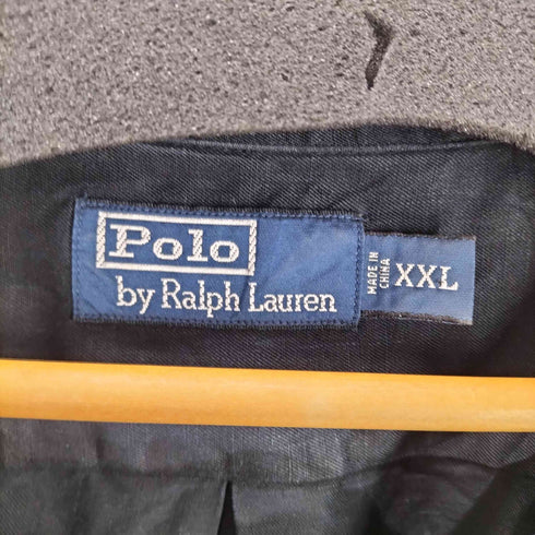 ポロバイラルフローレン Polo by RALPH LAUREN 90s シルクリネン 開襟 オープンカラー シャツ 半袖 シャツ 裾赤ポニー メンズ import:XXL