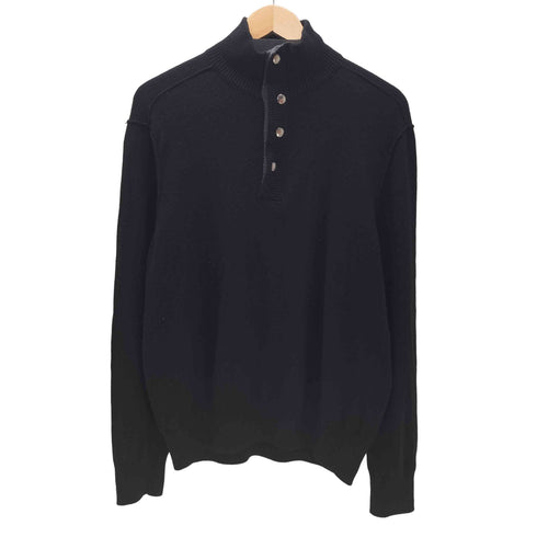 バナナリパブリック BANANA REPUBLIC ハーフジップアップ ニット スナップボタン メンズ import:L