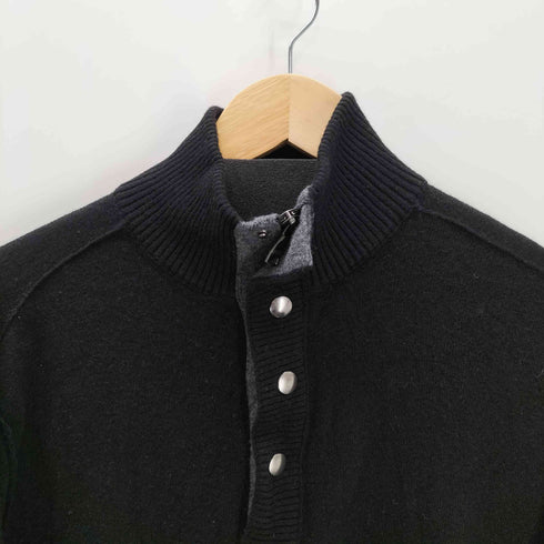 バナナリパブリック BANANA REPUBLIC ハーフジップアップ ニット スナップボタン メンズ import:L