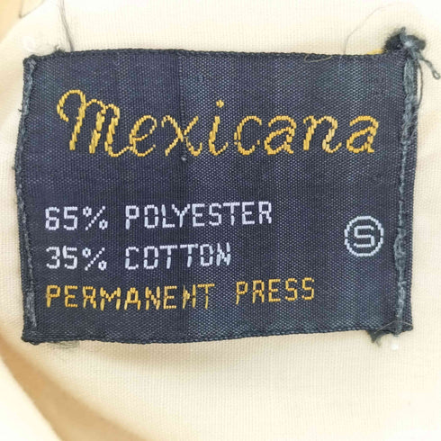 MEXICANA 襟芯 デカ襟 花柄刺繍 S/S キューバシャツ メンズ import:S