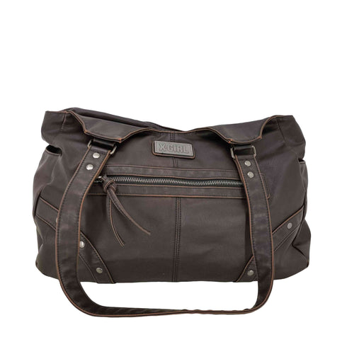 エックスガール X-girl METAL LABEL FAUX LEATHER BAG レディース ONE SIZE