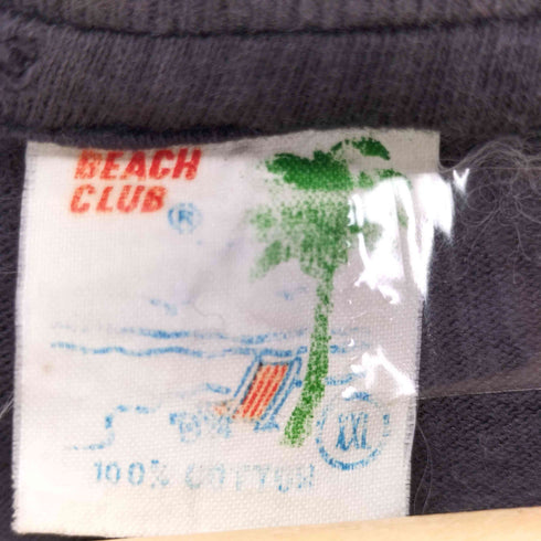 BEACH CLUB 90S シングルステッチ グラフィックプリントTシャツ メンズ XXL