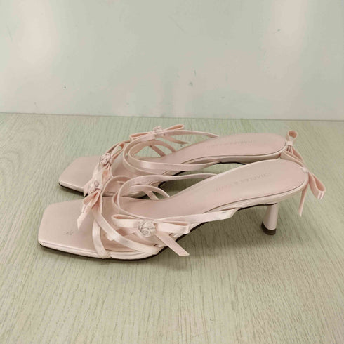 チャールズアンドキース CHARLES&KEITH Kelis ケリス ローズボウ ストラッピーヒールミュール レディース 37