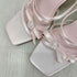 チャールズアンドキース CHARLES&KEITH Kelis ケリス ローズボウ ストラッピーヒールミュール レディース 37