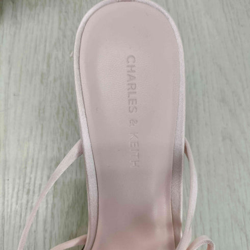 チャールズアンドキース CHARLES&KEITH Kelis ケリス ローズボウ ストラッピーヒールミュール レディース 37