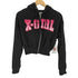 エックスガール X-girl FAUX FUR LOGO ZIP UP SWEAT HOODIE レディース import:S