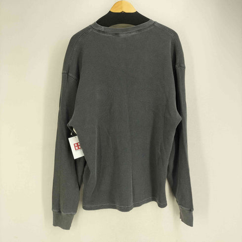 カーハートワークインプログレス Carhartt WIP L/S VISTA WAFFLE T-SHIRT - Black (garment dyed) メンズ import:M