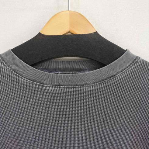 カーハートワークインプログレス Carhartt WIP L/S VISTA WAFFLE T-SHIRT - Black (garment dyed) メンズ import:M